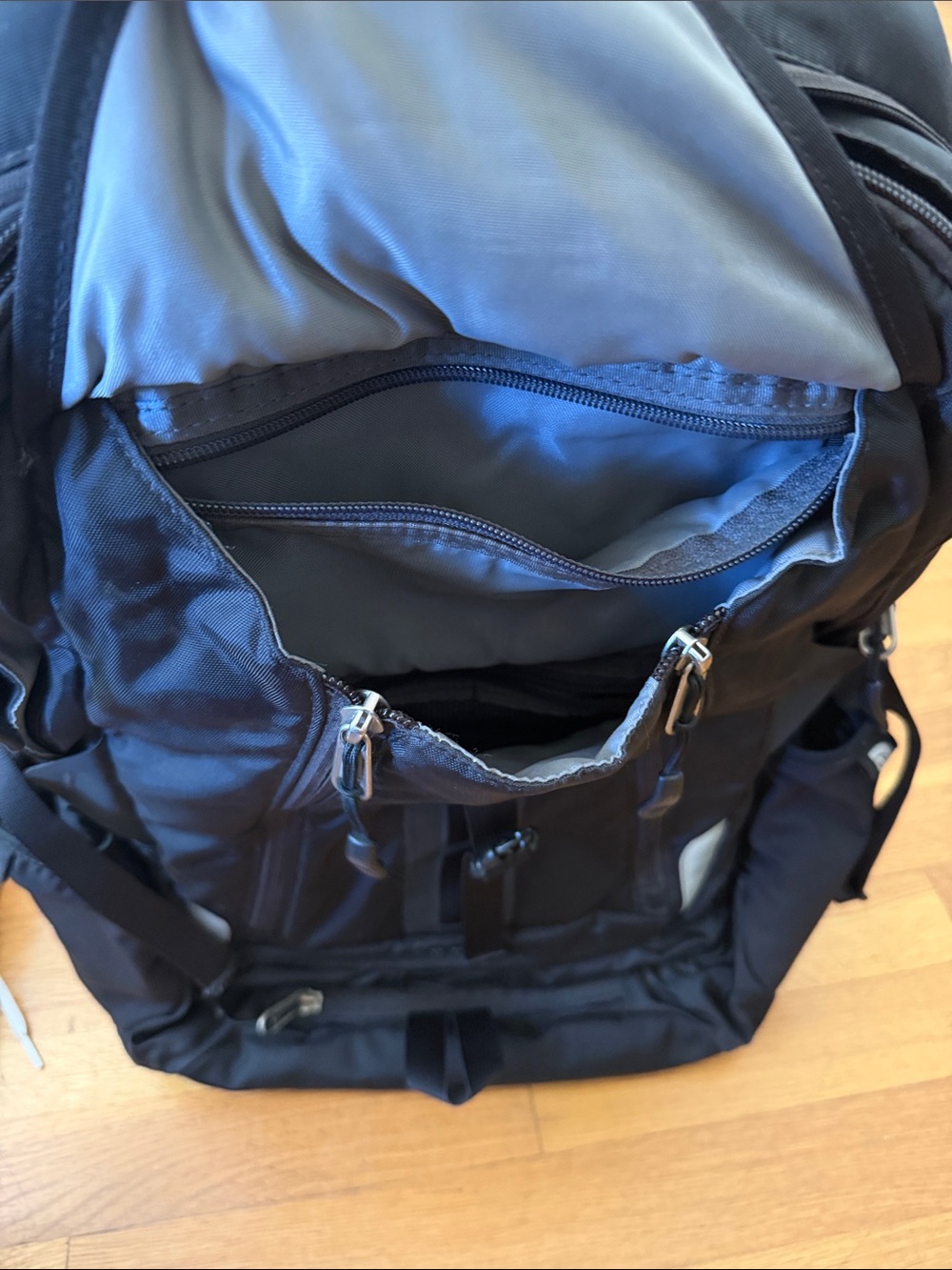 The North Face Black Backpack with Reflective Accents - Picture 3 of 5